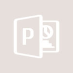 Microsoft Powerpoint free taupe beige app icons