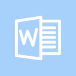 Microsoft Word free blue app icons