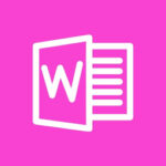 Microsoft Word free hot pink app icons