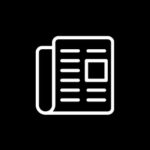 News free black app icons