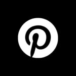 Pinterest free black app icons