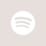 Spotify free taupe beige app icons