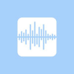 Voice Memo free blue app icons