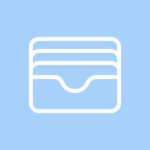 Wallet free blue app icons