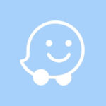 Waze free blue app icons