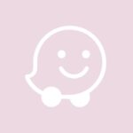 Waze free lavender lilac app icons