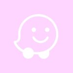 Waze free orchid pink app icons
