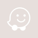 Waze free taupe beige app icons