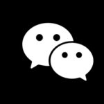 WeChat free black app icons