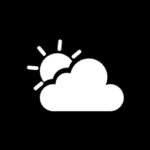 Weather free black app icons