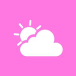 Weather free hot pink app icons