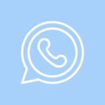 Whatsapp free blue app icons