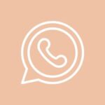 free pastel peach app icons. free peachy orange app icons. 