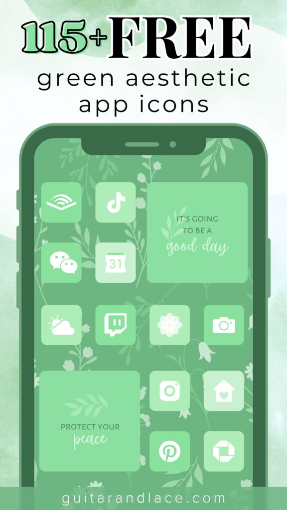free green app icons. free green aesthetic app icons. green widgets. green ios 14 icons. spring app icons. summer app icon aesthetic. iphone widget themes free
