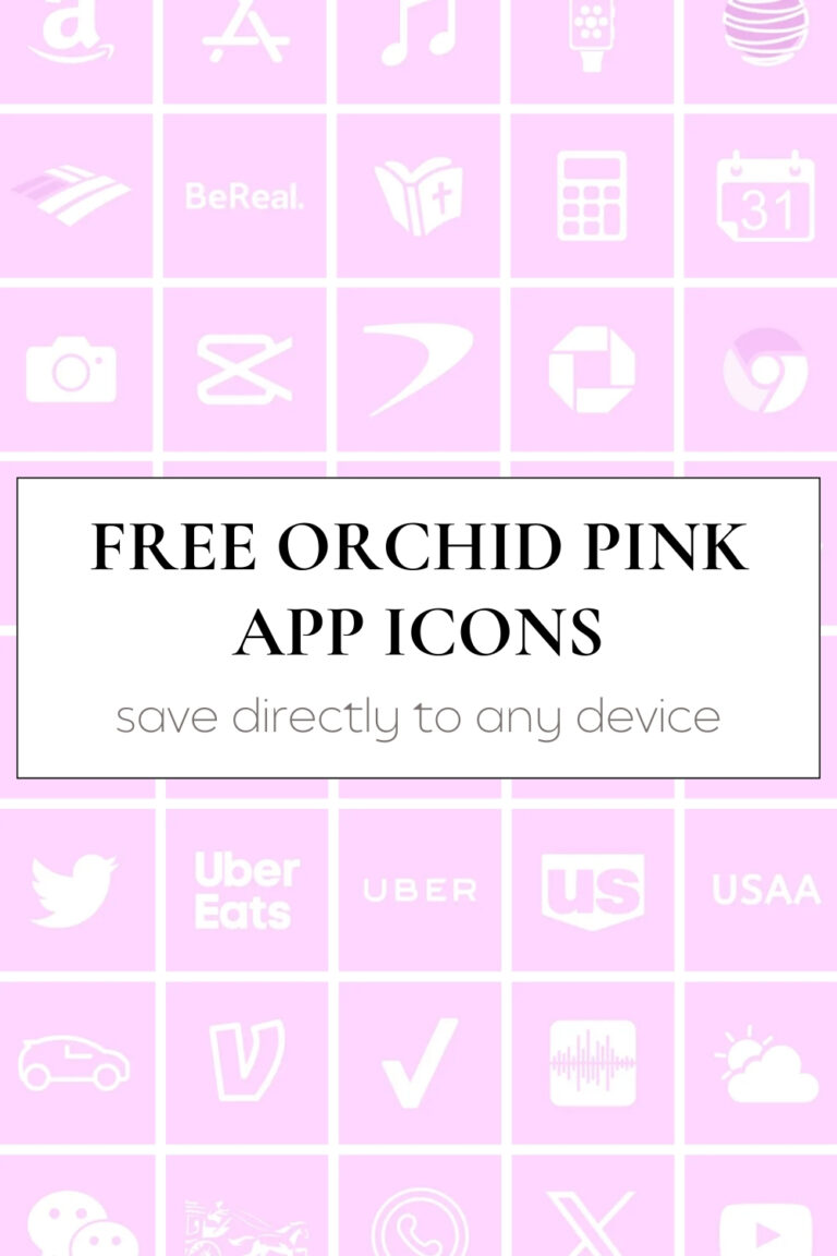 free orchid pink app icons. pink app icon set. free app icons. free aesthetic apps