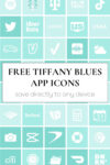 free tiffany blue app icons. blue app icon set. free app icons. free aesthetic apps. turquoise app icons.