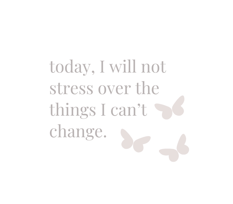 today i will not stress over the things i can't change widget. motivational widgets.