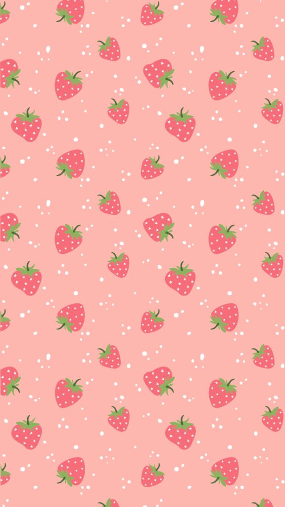 strawberry phone wallpaper. strawberry aesthetic. strawberry iphone wallpaper.