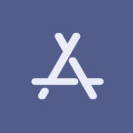 App store free navy blue app icons