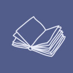 Book free navy blue app icons