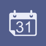 Calendar free navy blue app icons