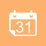 Calendar free orange app icons