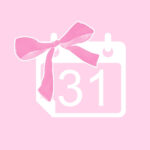 Calendar free pink bow app icons