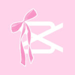 Capcut free pink bow app icons
