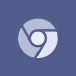 Chrome free navy blue app icons