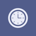 Clock free navy blue app icons