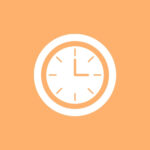 Clock free orange app icons