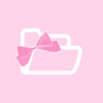 Files free pink bow app icons