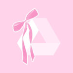 Google Drive free pink bow app icons