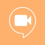 Google Meets free orange app icons