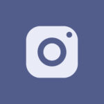 Instagram free navy blue app icons