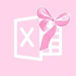 Microsoft Exel free pink bow app icons