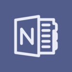 Microsoft OneNote free navy blue app icons
