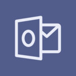 Microsoft Outlook free navy blue app icons