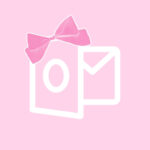 Microsoft Outlook free pink bow app icons