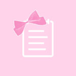 Notes free pink bow app icons