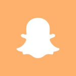 Snapchat free orange app icons