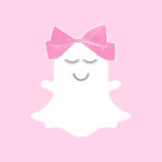 Snapchat free pink bow app icons