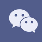 WeChat free navy blue app icons