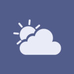 Weather free navy blue app icons