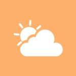 Weather free orange app icons