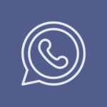 Whatsapp free navy blue app icons