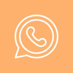 Whatsapp free orange app icons