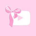 Youtube free pink bow app icons