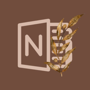 Microsoft OneNote fall app icons