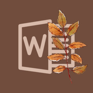 Microsoft Word fall app icons